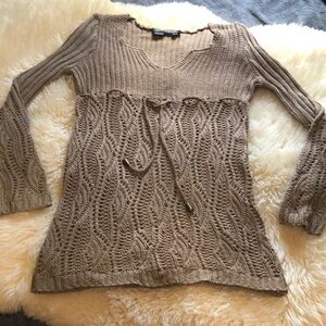 Loose knit tunic sweater size L